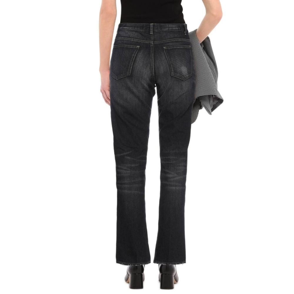 Golden Goose High Rise Denim Pants Size S Small Black - Picture 11 of 11
